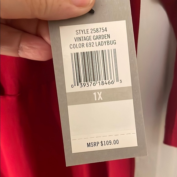 Chaus Red Ruched Wrap Dress - Picture 3 of 5